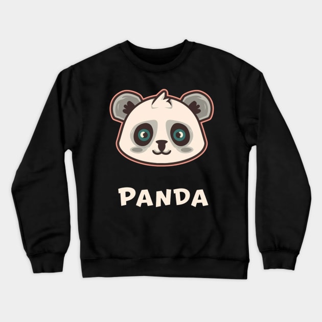 Panda Crewneck Sweatshirt by Flowerandteenager